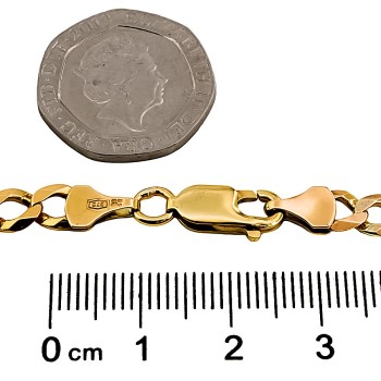 9ct Gold 9 inch Curb Bracelet